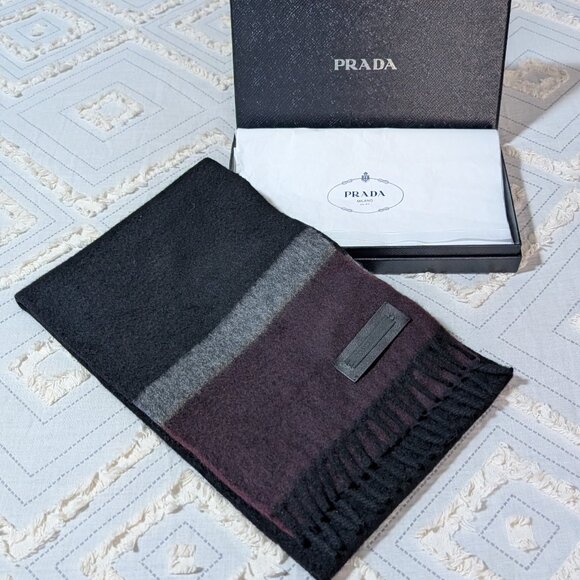 Vintage PRADA Cashmere Scarf - Picture 1 of 5